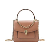Smooth Leather Top-Handle Crossbody
